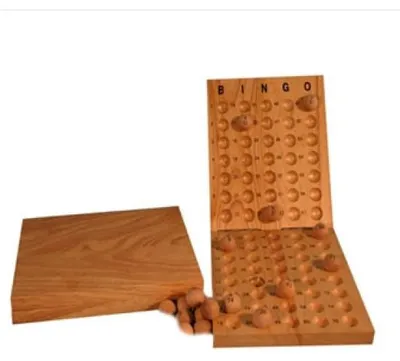 Obrázek produktu pro Longfield Games Bingo kontrolní deska dřevo - Bingo příslušenství pro 75 míčků