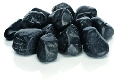 Produktbild von biOrb 46054 Kieselstein Set, schwarz - Marmorkiesel, Aquariumdekoration, Gestalt