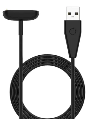 Produktbild von Für Fitbit Charge 6 / 5 USB Port 1 Meter Smart Watch Charging Ladekabel Schwarz