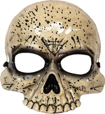 Produktbild von Halbmaske Maske Voodoo Totenkopf mit Gummizug Halloween Karneval Party