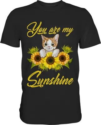 Produktbild von Katze Sonnenblumen T-Shirt Gärtner Geschenk – Black / XXL