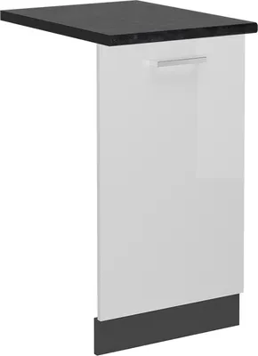Zdjęcie produktu dla Panel przedni Vicco R-Line Biały wysoki połysk 45 cm , BP Antracyt, Model 54919