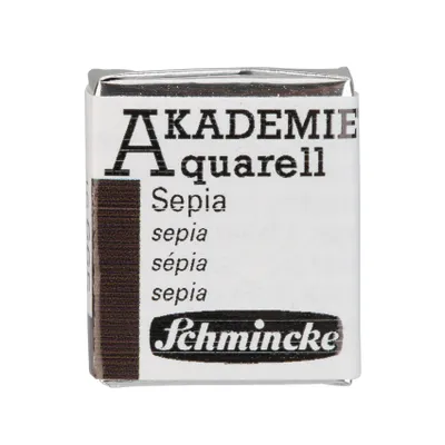 Obrázok produktu pre Schmincke AKADEMIE Akvarel Sepia Akvarel 16 665 044 1/2 Naepfchen