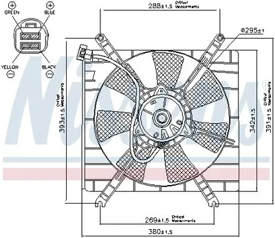 Produktbild von NISSENS 85414 Kühlerlüfter