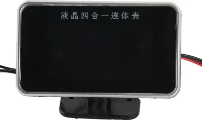 Zdjęcie produktu dla 4-w-1 przyrząd samochodowy, cyfrowy wyświetlacz LCD, ciśnienie oleju, napięcie, temperatura wody, wskaźnik paliwa, czarny, 9–36 V