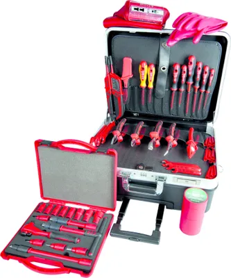 Produktbild von Haupa VDE Isolierter Werkzeugkoffer Trolley Secure Mobile 57-teilig - Maxami