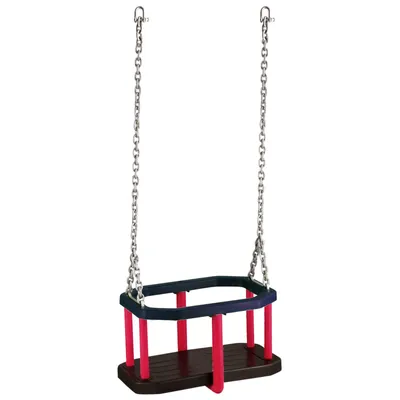Produktbild von Baby-Schaukel aus Gummi mit Kette 3 m, Kleinkindschaukel bis 36 Monate