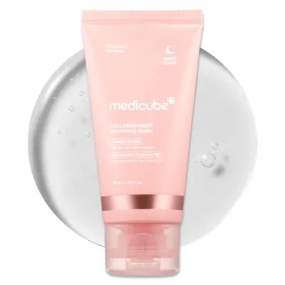 Immagine prodotto di Medicube Maschera avvolgente notturna al collagene Maschera per il viso al collagene con pennello, 1x 75ml
