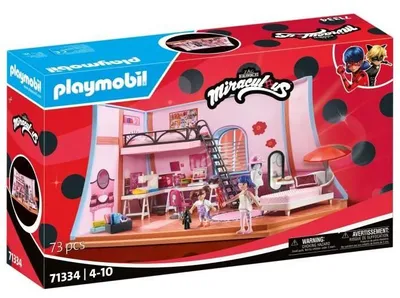 Immagine prodotto di PLAYMOBIL 71334 Miraculous Marinette's Room. Miraculous Lady Bug. 73 pieces. Ages 4+