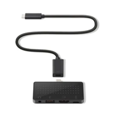 Produktbild von Twelve South StayGo mini, USB 2.0 Type-C, Schwarz, 3.5mm, HDMI, USB 2.0, USB, 32 mm, 72 mm