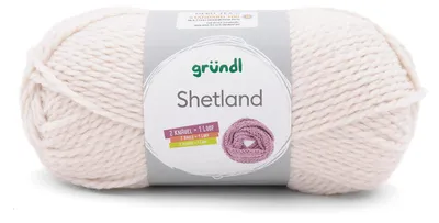 Produktbild von Gründl Wolle Shetland - Winterwolle - 1 Knäuel 100 g, Creme