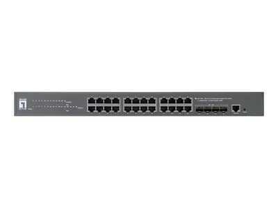 Productafbeelding van LevelOne GTP-2871 - Switch - L3 Lite - beheerd - 24 x 10/100/1000 (PoE+)