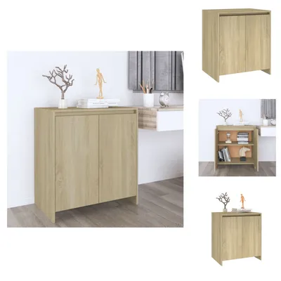 Zdjęcie produktu dla vidaXL Kredens dąb sonoma 70x41x75 cm materiał drewnopochodny - Kredensy