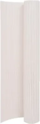 Image de vidaXL Clôture de jardin double face 110x500 cm Blanc