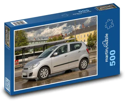 Produktbild von Puzzle 500 Stadtauto am Bahnhof - martinpuzzle