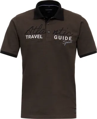 Produktbild von CasaModa Stretch-Polo braun melange modisch XXL