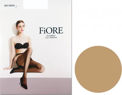 Produktbild von Glatte Damenstrumpfhose Fiore Lili 20 den Licht Natürlich 2