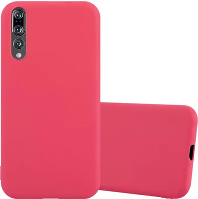 Obrázok produktu pre Cadorabo puzdro pre Huawei P20 PRO / P20 PLUS ochranné puzdro v červenej farbe puzdro na mobilný telefón TPU silikónový kryt