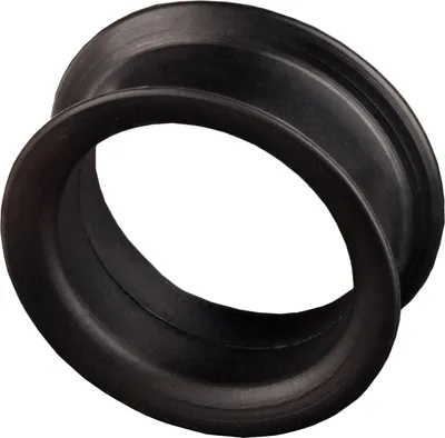 Produktbild von viva adorno 1 Stück 12mm Tube Flesh Tunnel Plug Silikon Ohr Piercing XXL big groß flexibel Größe 4 - 40mm Z19, schwarz