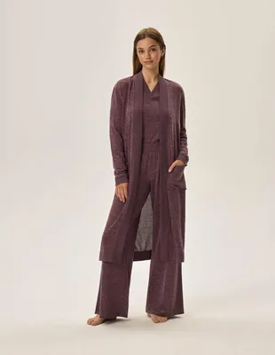 Imagen del producto de Bata Damen Henderson, diseño abierto, color fucsia, confeccionada en poliéster, talla L/XL