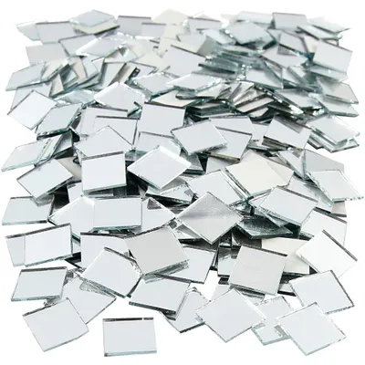 Produktbild von Spiegelmosaik, Größe 16x16 mm, Dicke 1 mm, 500 Stk/ 1 Pck [HOB-52279]