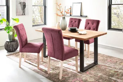 Produktbild von Esszimmertisch Lincoln | Kernbuche massiv | U-Gestell | 160 x 90