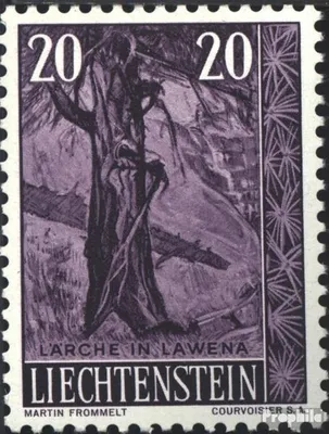 Produktbild von Briefmarken Liechtenstein 1959 Mi 377 postfrisch Bäume