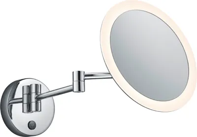 Productafbeelding van Spiegellamp View 3x Zoom 21cm rond chroom
