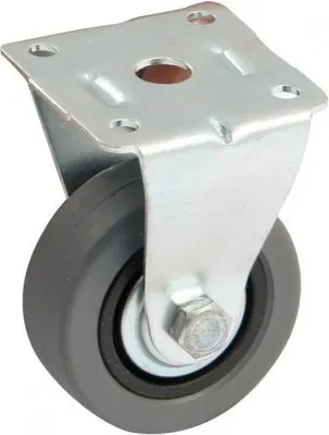 Image de Roulette fixe AVL - Roue caoutchouc Ø 50 - Charge 30 kg - 518859AS