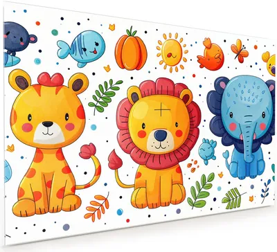 Produktbild von Küchenrückwand Spritzschutz Glas mit Motiv Tierisches Design 40 x 40 cm