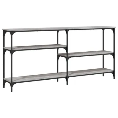 Image de vidaXL Table console Gris Sonoma 160x29x75 cm Bois composite