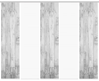 Produktbild von VISION S LIZZA Schiebegardine, halbtransparente Bambus-Optik, 260x60 cm, grau, Holzmotiv