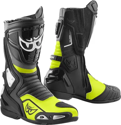 Zdjęcie produktu dla Buty motocyklowe Berik Donington, czarny/niebiesko-żółty, 45