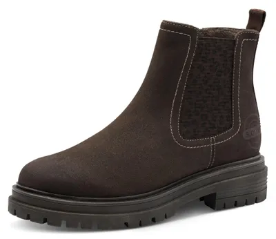 Image de s.Oliver - Bottines Chelsea pour femmes, élégantes, en matière vegan, couleur marron (moka), taille 42 EU