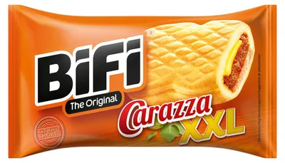 Obrázek produktu pro Bifi Carazza XXL pšeničné sušenky se salámovou pizza omáčkou a sýrem 75g
