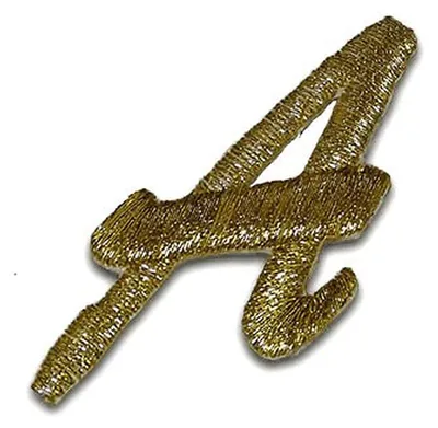 Produktbild von Buchstabe A 3.5x2.8cm: Alphabet Buchstaben Einzeln Auswählbar - Aufnäher, Bügelbild, Aufbügler, Applikationen, Patches, Flicken, Zum Aufbügeln