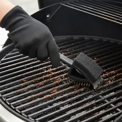 Image de Brosse de nettoyage pour barbecue 3 en 1, 38 cm