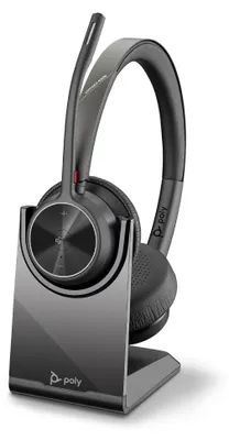 Produktbild von POLY Voyager 4320 USB-C Headset, Kabellos, Büro/Callcenter, 20 - 20000 Hz, 158 g, Kopfhörer, Schwarz
