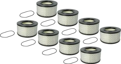 Produktbild von vhbw 8x Staubsaugerfilter kompatibel mit CONEL CLEAN M30 Staubsauger - HEPA-Filter Schwarz Weiß