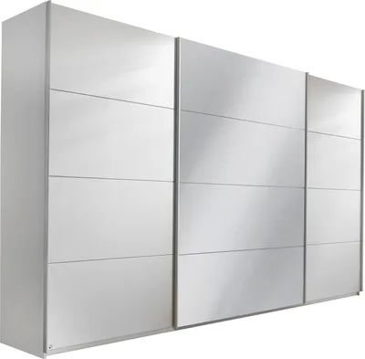 Produktbild von Schwebetürenschrank - Alpinweiß - 315 x 210 cm - mit Spiegel