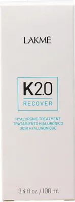Productafbeelding van Lakmé - K2.0 Recover Hyaluronic behandeling - Uitspoelbaar verzorgingsproduct voor sterk beschadigd haar, 100 ml