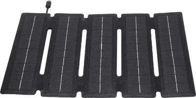 Immagine prodotto di Pannello solare pieghevole ETFE da 25 W, 5 volte, ultrasottile, monocristallino, caricatore portatile per attività all'aperto, campeggio, escursionismo, viaggi