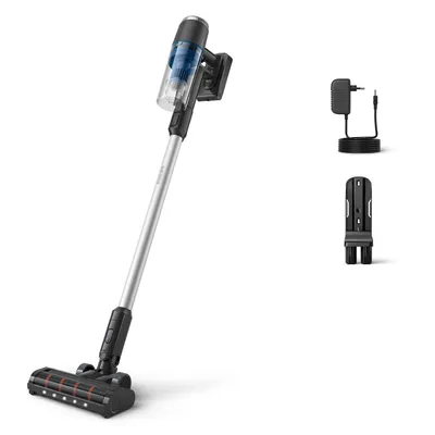 Produktbild von Philips 3000 series XC3032/01 Kabelloser Akku-Staubsauger, Stabstaubsauger, Beutellos, Blau, Trocken, Zyklonisch/Filterung, Harter Boden