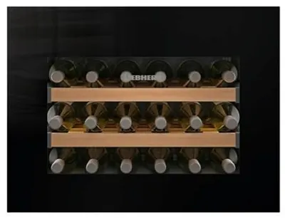 Produktbild von Liebherr WKEgb 582 001 26, Thermoelektrische Weinkühler, Integriert, 18 Flasche(n), G, Innenbeleuchtung, Schwarz