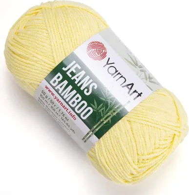 Zdjęcie produktu dla Yarn Art Jeans Bamboo 104 Yellow Przędza dziewiarska