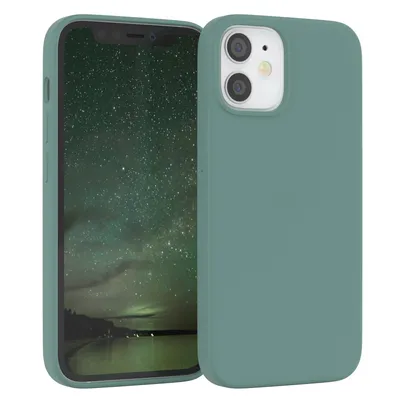 Produktbild von EAZY CASE Silikonhülle für Apple iPhone 12 Mini Silikon Backcover Schutz in Grün