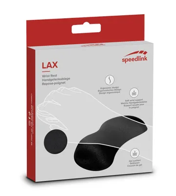 Image de Repose-poignets Speedlink LAX, gel, noir retail
