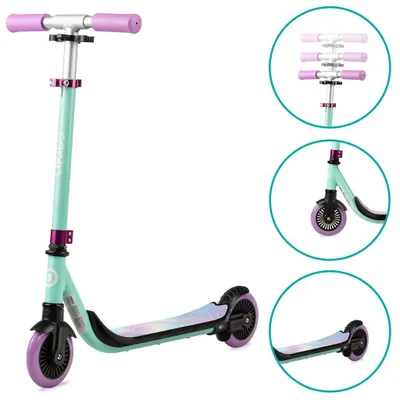 Zdjęcie produktu dla Hulajnoga Dla Dzieci Aluminiowa 360° - Qkids Bro Pastel - Regulacja Abec-7