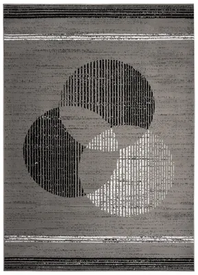 Obrázek produktu pro Tapiso Koberec LUXURY Geometric Grey Tmavě šedá Obývací pokoj ÖKOTEX 80 x 150 cm