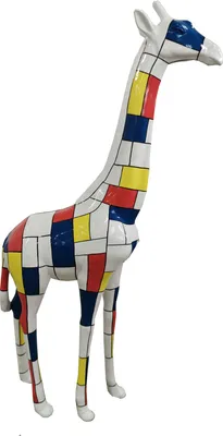 Zdjęcie produktu dla Designerskie figurki Nowoczesne dekoracje Rzeźba żyrafy ogrodowej Rzeźby